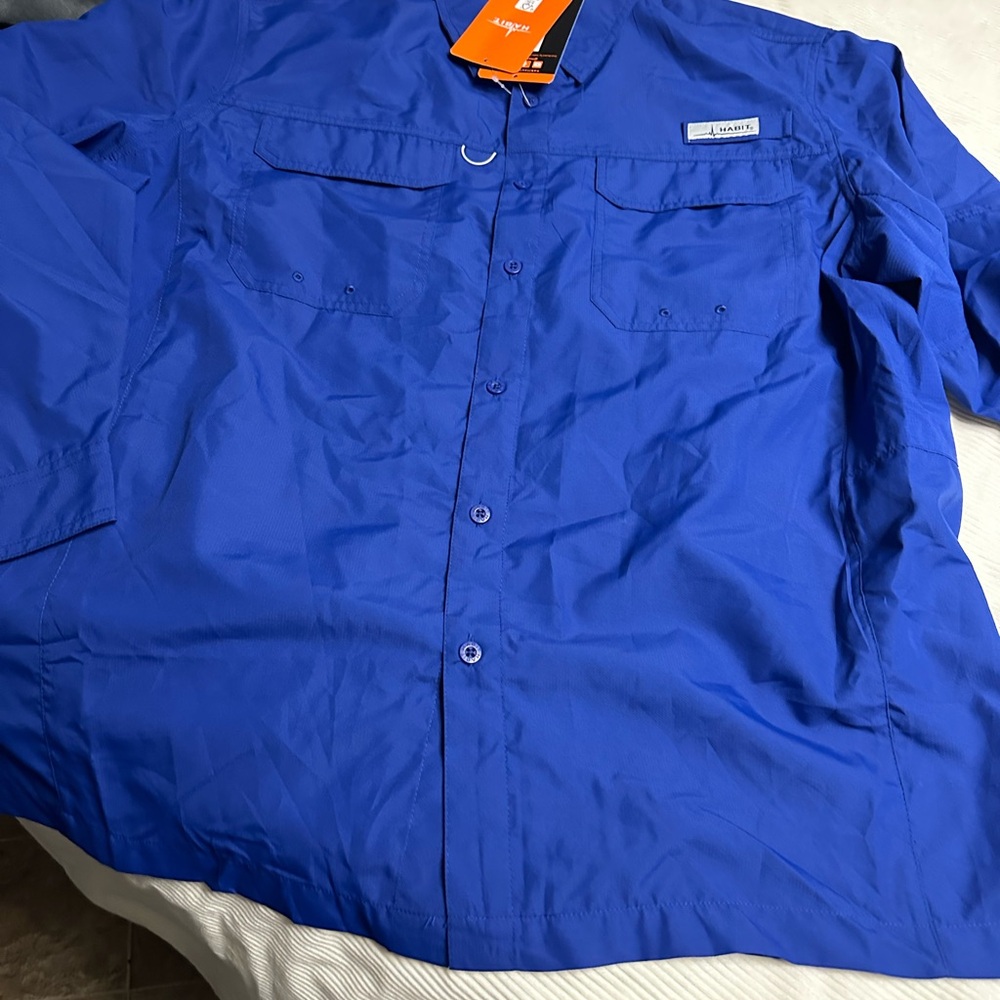 Men's Blue Long Sleeve Shirt